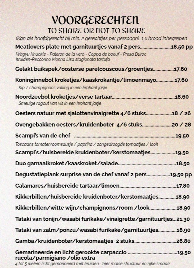 Voorgerechten